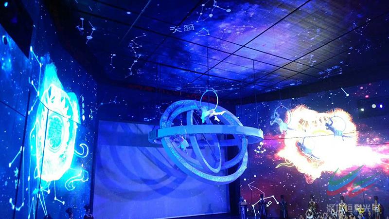 恒彩光電棗陽(yáng)漢城4D劇院1100多平小間距LED屏項(xiàng)目