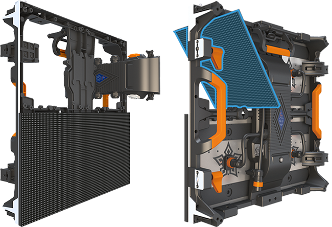 恒彩LED共陰鋁租賃屏維護(hù)