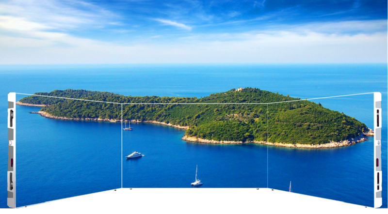 恒彩光電室內(nèi)小間距LED顯示屏無(wú)縫拼接