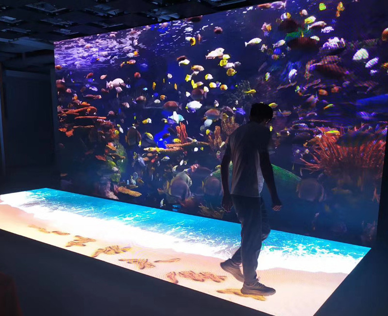 LED互動(dòng)地磚屏